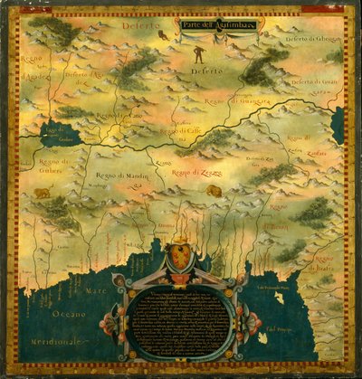 Niger, Nigeria and Cameroon by Stefano Bonsignori 1589